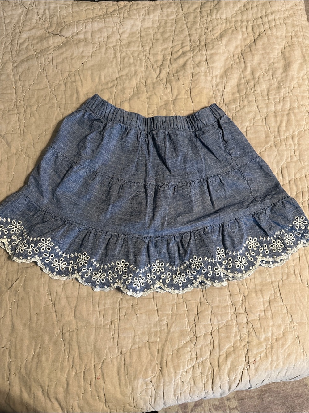 Gymboree denim skort 8
